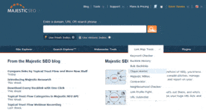 Narzędzie Majestic SEO - pozycjonowanie www