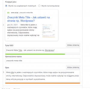 VD Znacznik Meta Title - Jak ustawić na Wordpressie? Jaki ma wpływ na SEO?